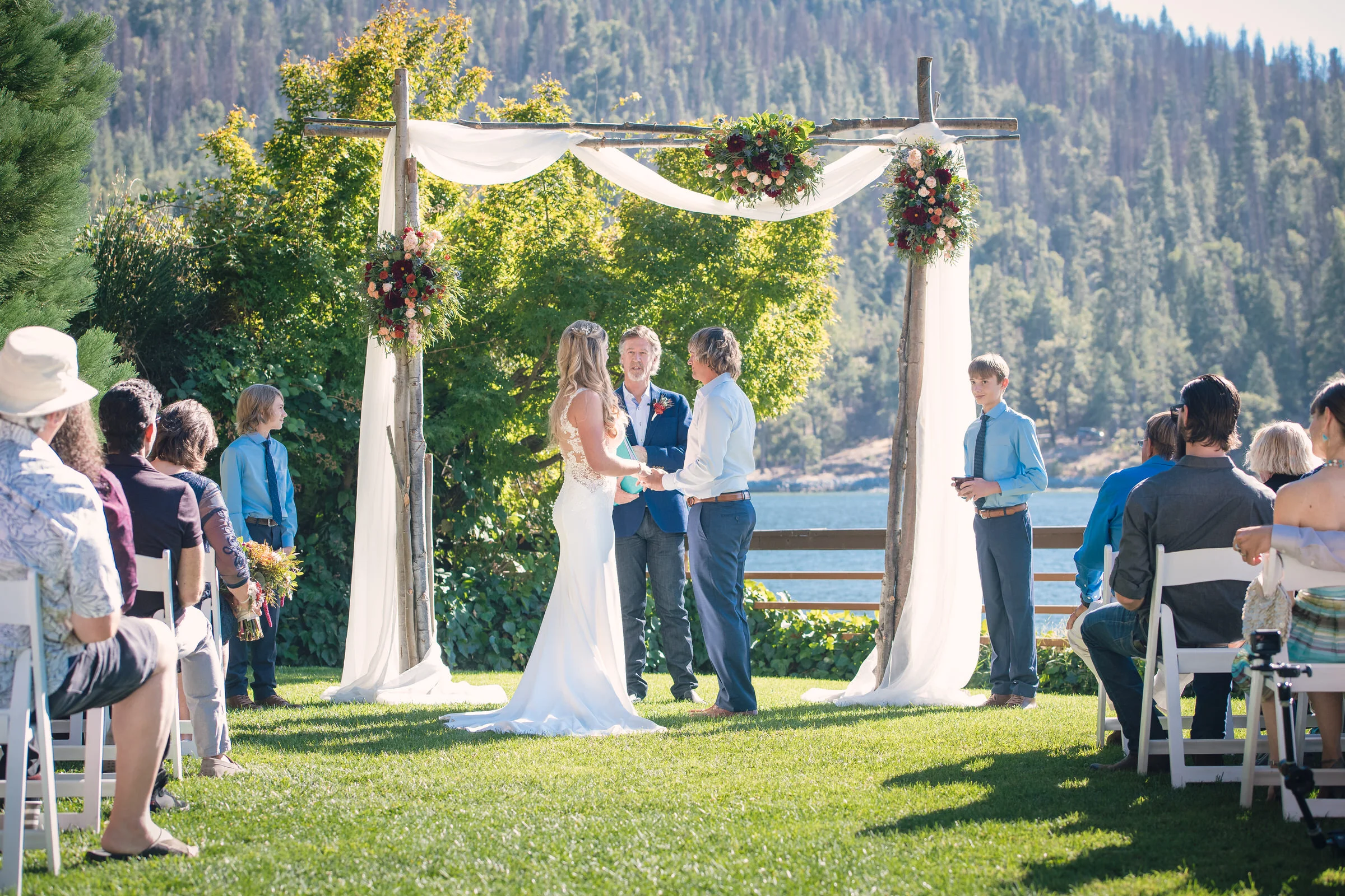 Fall, Lakeside Wedding
